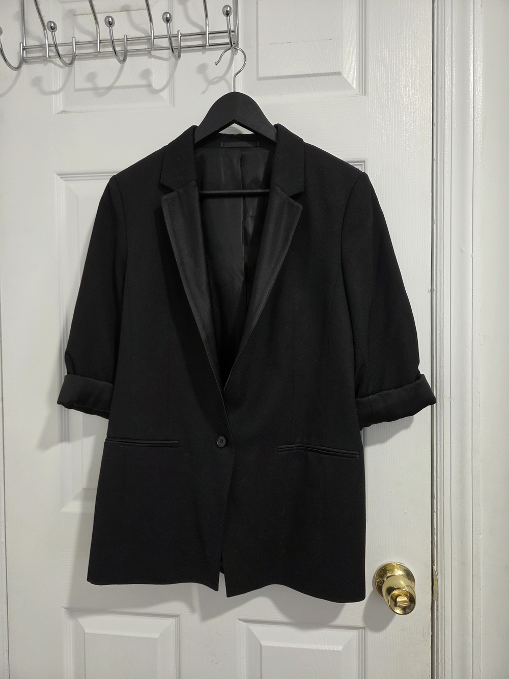 Allsaints Black Women's Single-Button Blazer Jacket